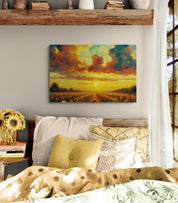 Sunflower Field Impressionist Canvas